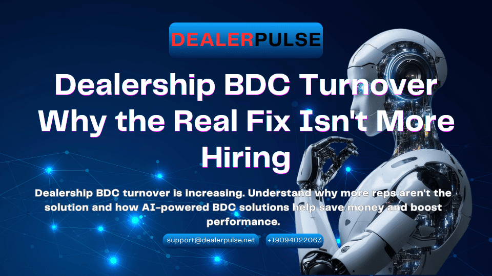 Dealership BDC Turnover: Why the Real Fix Isn’t More Hiring
